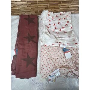 Lot of 3 Women's Scarves – Lightweight New With Tags Kaleidoscope Collection